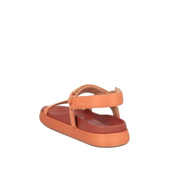 Ulla Johnson Women’s Astra Sport Satin Sandal Round Toe Orange Size 37 NWOT - Picture 4 of 12